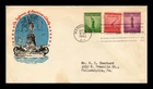 US COVER WWII NATIONAL DEFENSE FDC COMBO SCOTT 899-901 TORKEL GUNDEL CACHET