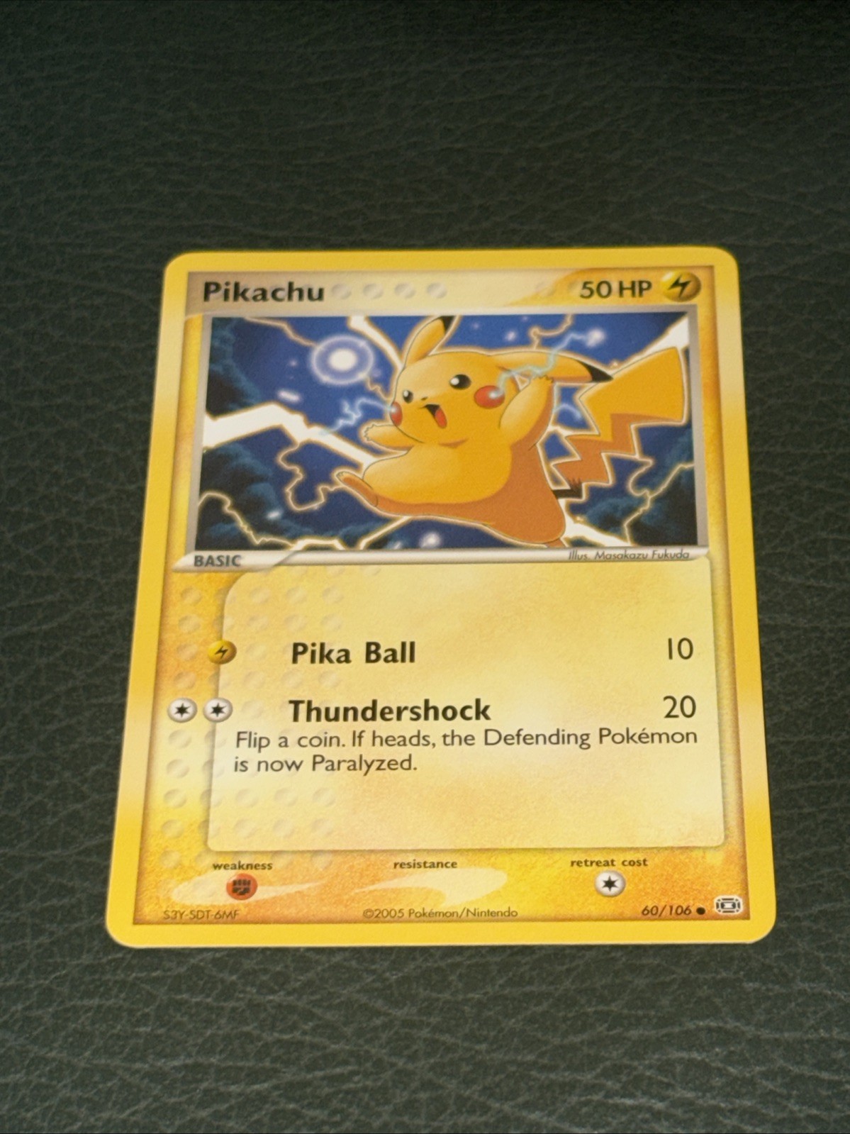 Pokemon TCG Pikachu 60/106 Emerald Regular