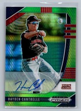 2020 Prizm Draft Picks Hayden Cantrelle Autos Hyper Green and Yellow #PDP151