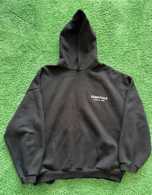 Essentials Fear of God Essentials Graphic Fleece Hoodie Black Men's L