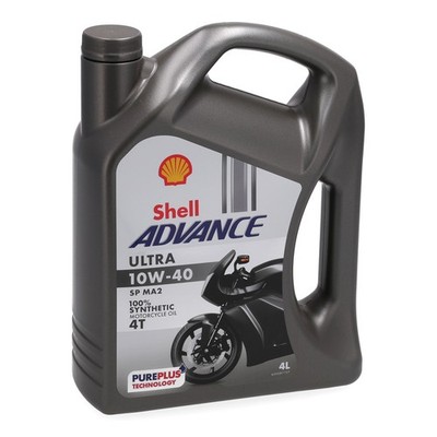 4L 4 Liter SHELL ADVANCE ULTRA 10W-40 4T 4-TAKT Motorrad Motoröl API SP JASO MA2