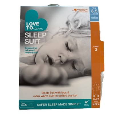 Love To Dream Arctic Polar Bear Pattern Sleep Suit Stage 3 TOG 3.5