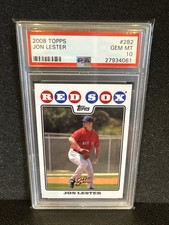 2008 Topps Jon Lester #282 PSA 10 Gem Mint