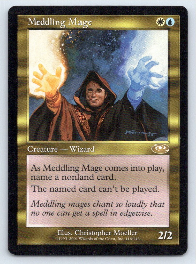 Meddling Mage 116 - R Planeshift Magic: The Gathering LP