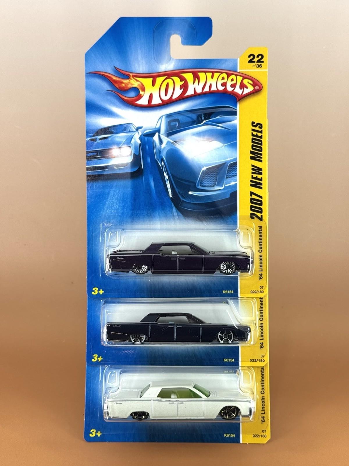 Hot Wheels 2007 New Models ’64 LINCOLN CONTINENTAL (lot of 3 variations) 22/36