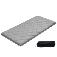 VEVOR Japanese Tatami Mat Twin Foldable Futon Mattress with Storage Bag Gray