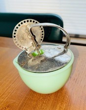 Uranium Jadeite Mayo Bowl McKee 4 1/4”