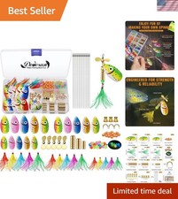 228Pcs DIY Fishing Lure Making Kit - Spinner Bait Crafting Set for Anglers