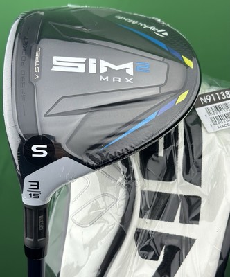 TaylorMade SIM2 MAX Fairway 3-Wood LEFT Hand 3W 15* Stiff Ventus Blue LH NEW
