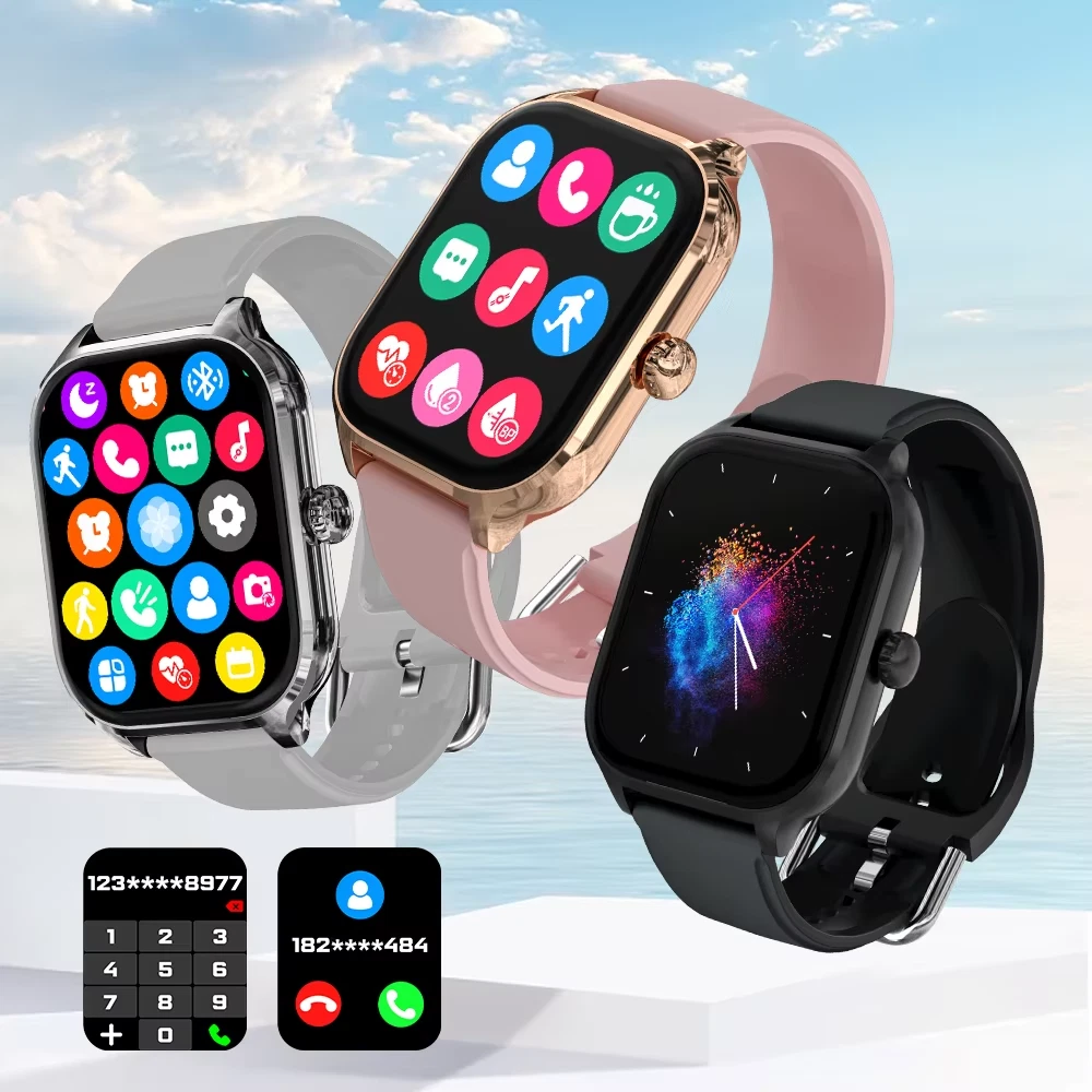 Fitness Smart Watch iOS Andriod Calories Heart Rate Blood Pressure Step Count