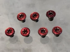 Translucent RED Flat Screws Set For Benchmade CLA 4300 Handle Scale Flush Mount