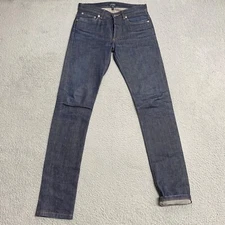 A.P.C Jeans Mens 27 Blue Dark Denim Selvedge 100% Cotton 27x34 Petite Standard
