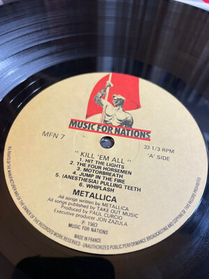 METALLICA - KILL 'EM ALL 1st UK Press Music For Nations ‎MFN 7