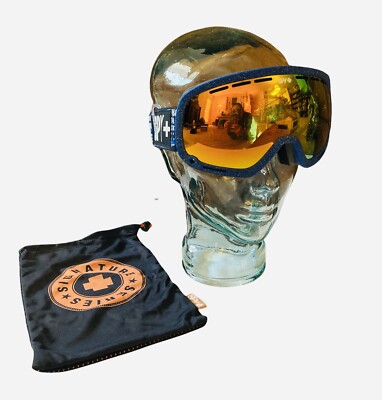 Spy Snow Goggle Marshall Louie Vito Navy Frame With Orange Mirror Lens  New