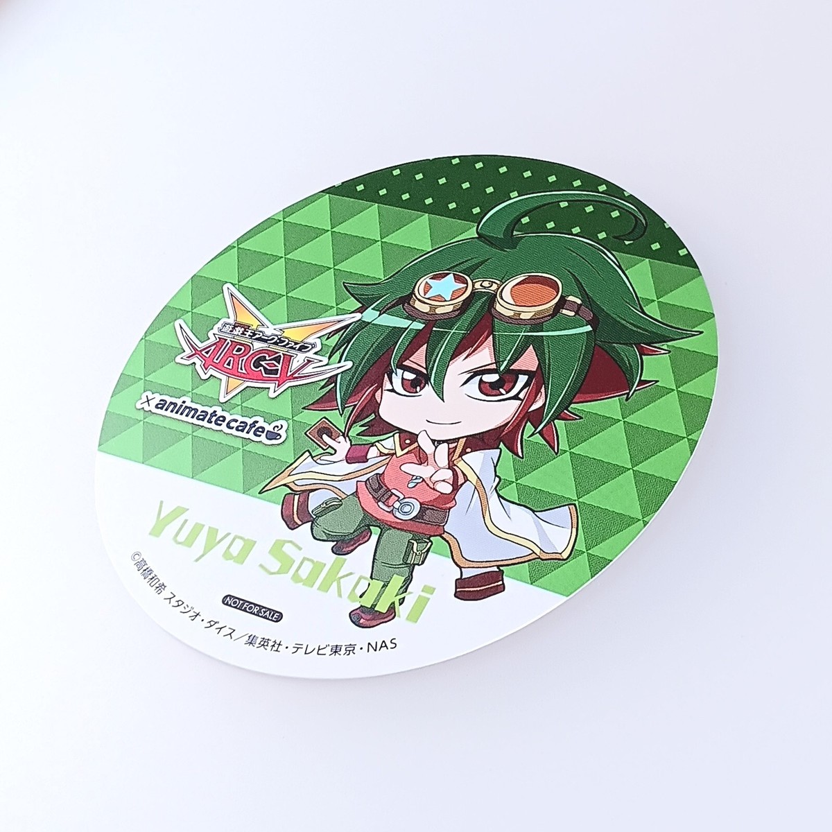 Yuya Sakaki Yu-Gi-Oh! ARC-V × Animate Cafe Coaster Japanese From