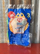 McDonald's Ty Teenie Beanie Babies - Smoochy the Frog 3 1999 SEALED