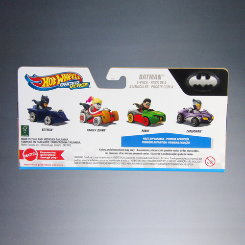MATTEL HOT WHEELS RACER VERSE 85 YRS BATMAN/HARLEY QUINN/ROBIN+CATWOMAN CARS - Picture 2 of 4