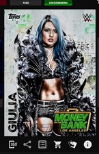 Topps WWE Slam 2025 Money In The Bank Prediction Card GIULIA