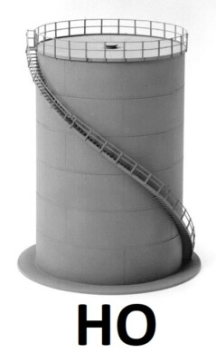 #ad HO Scale Cylidrical Steel Tank Water Oil Building KIT TIC 7013 $16.79
