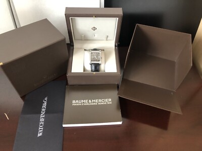 Baume & Mercier Hampton 65697 Herren Square Automatik Uhr mit Box