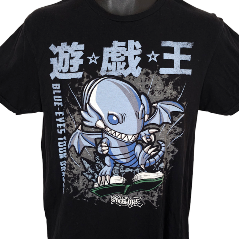 Yu Gi Oh Blue Eyes Toon Dragon T Shirt Mens Size Medium Black