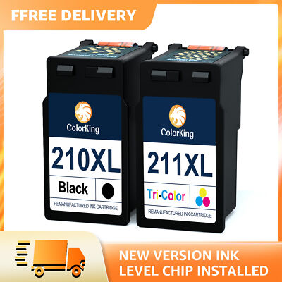 2 Cartucce Nere Compatibili Canon PG-210XL E CL-211XL – Per PIXMA, 400 Pagine, Rigenerate