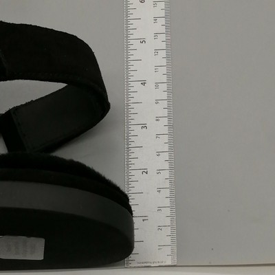 Vince Mens Destin Sport Sandal Black Suede Hook Loop Straps  display picture 3