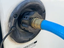 RV Fresh Water Tank Garden Hose Adapter for Gravity Fill Hatch Inlets