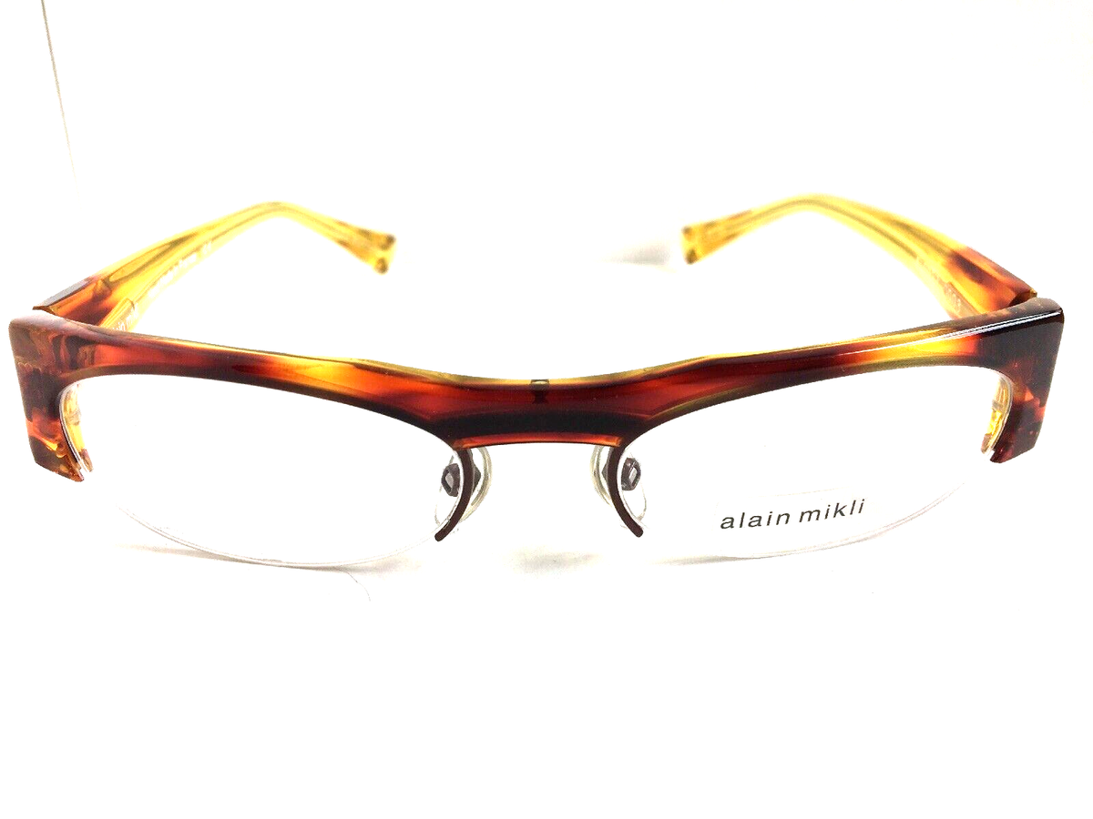 New ALAIN MIKLI AL 0927 AL0927 0003 53mm Havana Semi-Rimless
