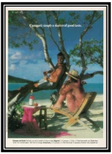 BITTER CAMPARI Advertising 1 Page Original 1982 Photo by Chris Broadbent