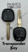 2x NEW! OEM Toyota Transponder G Chip 4D-72 Ignition Car Key Replacement TOY44G