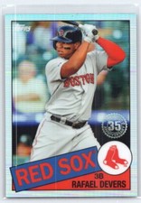 2020 Topps Chrome Rafael Devers #85TC-8 1985 Topps Baseball Boston Red Sox