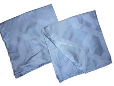 HOTEL COLLECTION MACY'S LATTICE BLUE DAMASK 2 ZIPPERED EURO PILLOW SHAMS 26X26