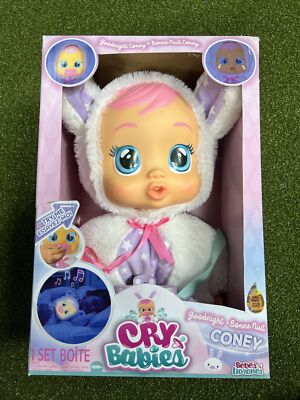 Cry Babies Goodnight Coney Interactive Baby Doll with Lullabies and Night Light~