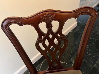 Chippendale mahogany chairs from 1770 CustomMade Adolfo Genovese in 1950