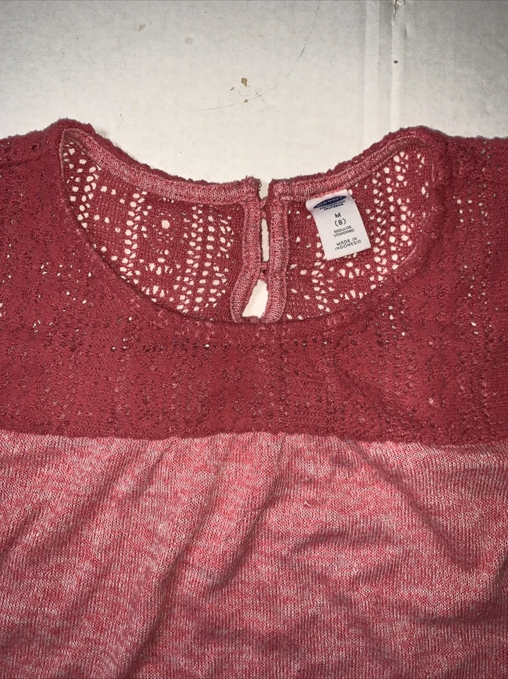 Usado - Antiguo Suéter Túnica Azul Marino Manga Larga Niñas (Talla M/8) Foto 4 de 4