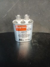 DAYTON Motor Run Capacitor: Oval, 370VAC, 3.0 uf
