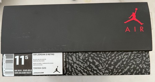 Air Jordan 3 Retro "CYBER MONDAY" 2016 - Size 11.5 - 136064 020 (12867-6) - Picture 4 of 5