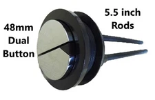 Toilet Tank Lid Dual Flush Top Button. 48 mm Inner Threaded Diameter. by NuFlush
