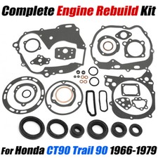 Engine Rebuild Kit For Honda CT90 Trail 90 1966-79 Gasket Oil Seals Complete Set