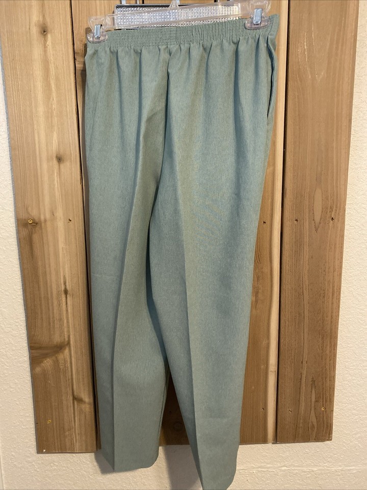 Allison Daley Green Pull On Dress Pants Size 10P NWOT eBay