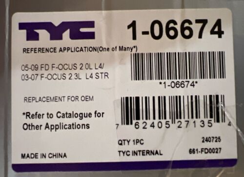TYC 1-06674 Replacement Starter Motor For 2005-09 Ford Focus 2.0L & 2003-07 2.3L - Picture 3 of 3