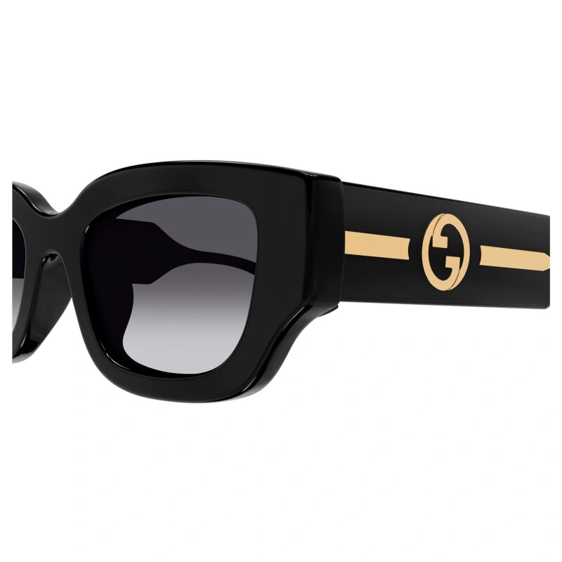 New GUCCI GG1558SK 001 Black/Grey 51-22-145 Sunglasses | eBay