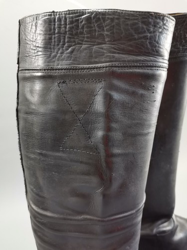 Wehrmacht Stiefel schwarz Leder Militär WK2II Uniform Offizier - Bild 5 von 19