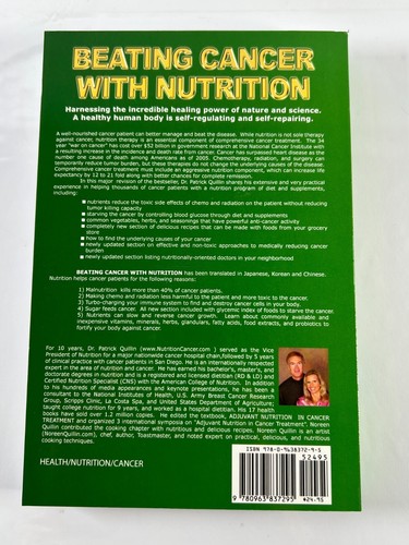 Beating Cancer with Nutrition (Fourth Edition) Rev by Patrick Quillin 2005 w/CD - Imagen 5 de 9
