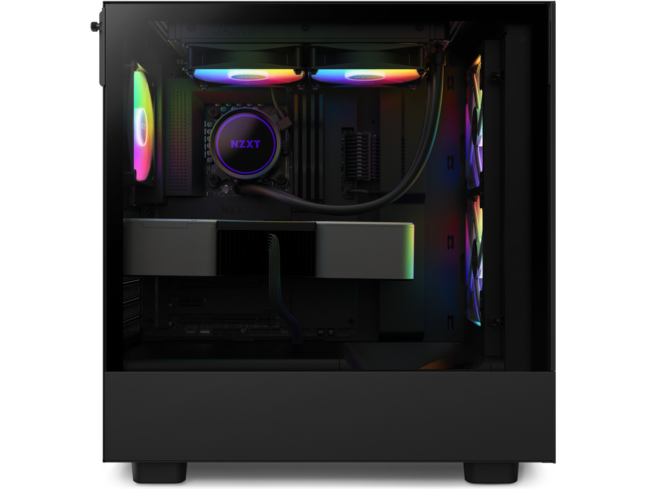 NZXT H Series H5 2023 Flow RGB Edition Корпус ATX Mid Tower черного цвета-CC-H5