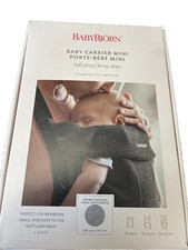 BabyBjorn Baby Carrier Mini Jersey - Light Gray NEW  