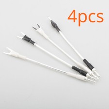 4Pcs Silber überzogenes Jumper Kabel Lautspr...