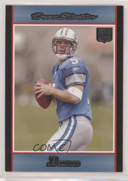 2007 Bowman Blue 160/500 Drew Stanton #113 Rookie RC 0p5x