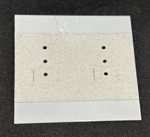 Earring Display Cards 100 PCS Grey 2”x 2”